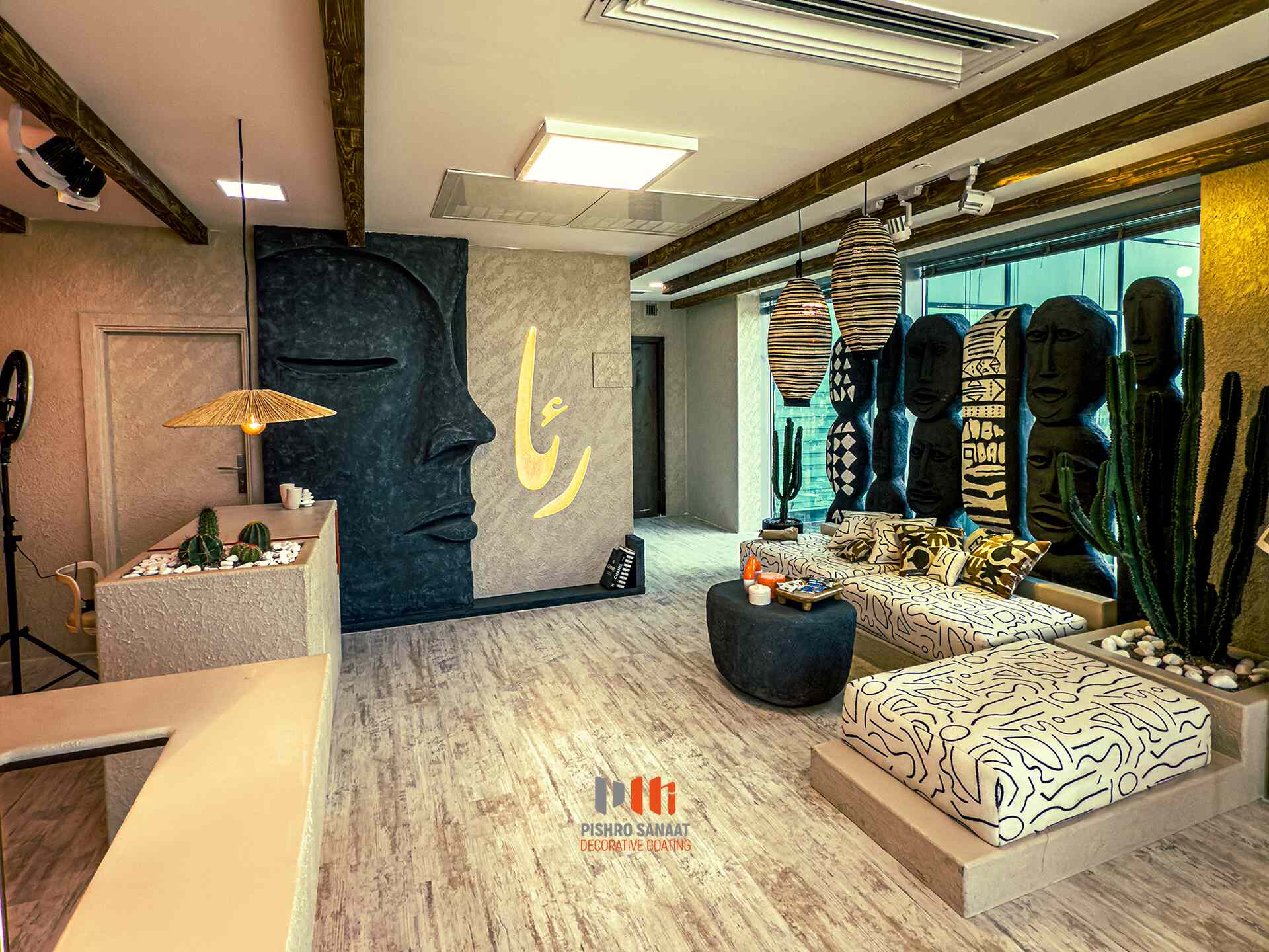 پروژه سالن ابرو رئا